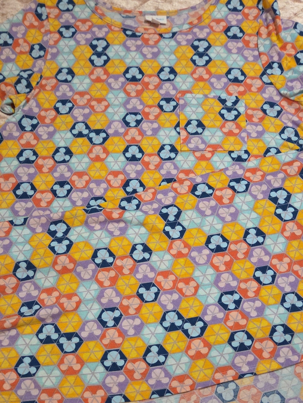 LuLaRoe Disney High Low Dress in Yellow, Navy, Coral, Lavender, Light Blue